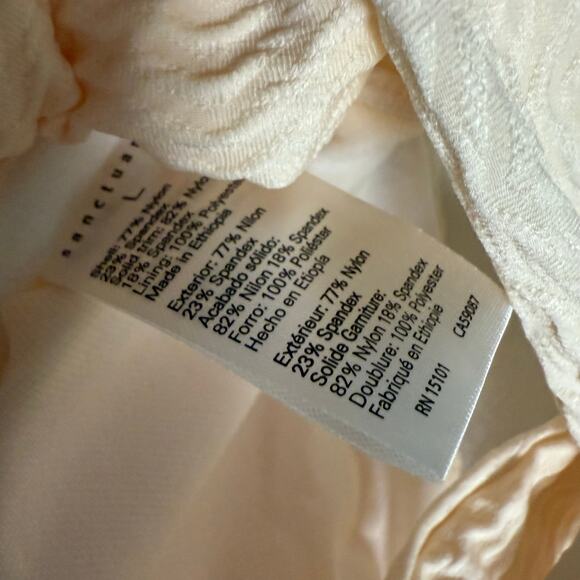 Sanctuary Cream Ribbed Two Piece Underwire Bikini Set Size Large - Picture 7 of 14